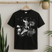 Jesus Riding Dinosaur Funny Ufo T-Shirt