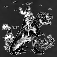 Jesus Riding Dinosaur Funny Ufo Adult Drive Performance Visor