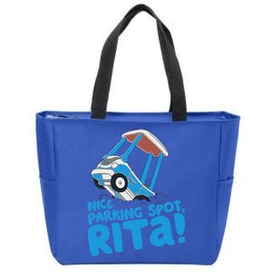 Janet & Rita Driving School Nice Parking Spot Rita Zip Tote Bag