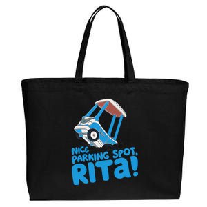 Janet & Rita Driving School Nice Parking Spot Rita Cotton Canvas Jumbo Tote