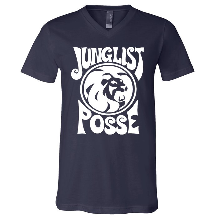 JUNGLIST REGGAE DRUM V-Neck T-Shirt