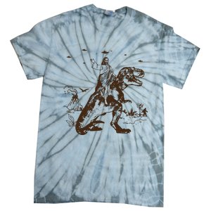 Jesus Riding Dinosaur T Shirt UFO T Shirt Funny T Shirts Offensive Cool Tie-Dye T-Shirt