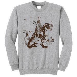 Jesus Riding Dinosaur T Shirt UFO T Shirt Funny T Shirts Offensive Cool Sweatshirt