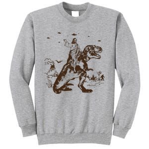 Jesus Riding Dinosaur T Shirt UFO T Shirt Funny T Shirts Offensive Cool Tall Sweatshirt