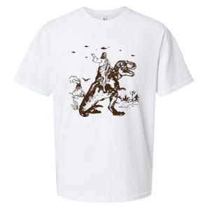 Jesus Riding Dinosaur T Shirt UFO T Shirt Funny T Shirts Offensive Cool Sueded Cloud Jersey T-Shirt