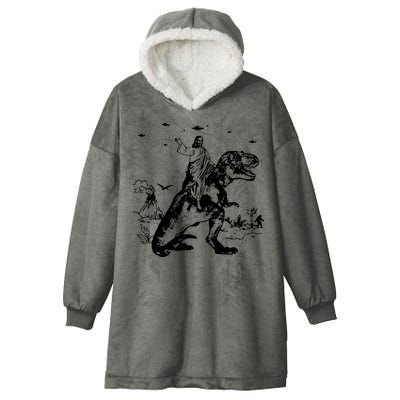 Jesus Riding Dinosaur T Shirt UFO T Shirt Funny T Shirts Offensive T Shirt Cool Hooded Wearable Blanket