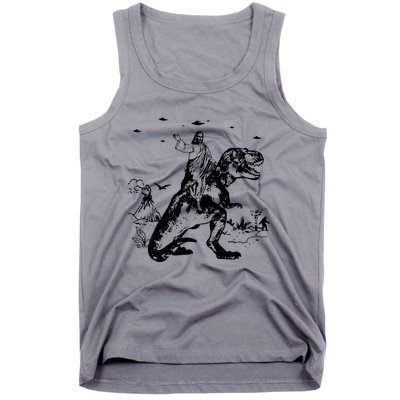 Jesus Riding Dinosaur T Shirt UFO T Shirt Funny T Shirts Offensive T Shirt Cool Tank Top