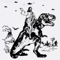 Jesus Riding Dinosaur T Shirt UFO T Shirt Funny T Shirts Offensive T Shirt Cool Wool Snapback Cap