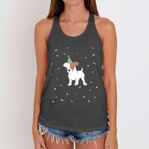 Jack Russell Dog Shirts Birthday Gifts Party Terrier Women's Knotted Racerback Tank