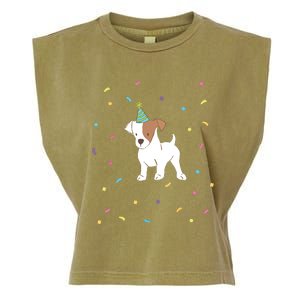 Jack Russell Dog Shirts Birthday Gifts Party Terrier Garment-Dyed Women's Muscle Tee