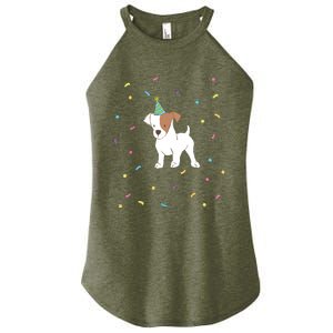 Jack Russell Dog Shirts Birthday Gifts Party Terrier Women's Perfect Tri Rocker Tank