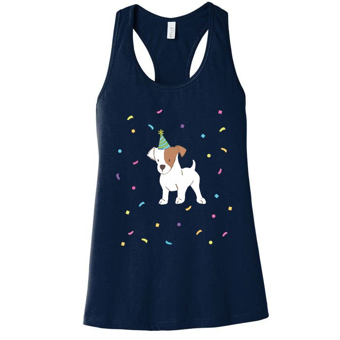 Jack Russell Dog Shirts Birthday Gifts Party Terrier Women's Racerback Tank