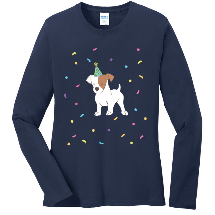 Jack Russell Dog Shirts Birthday Gifts Party Terrier Ladies Long Sleeve Shirt