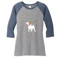 Jack Russell Dog Shirts Birthday Gifts Party Terrier Women's Tri-Blend 3/4-Sleeve Raglan Shirt