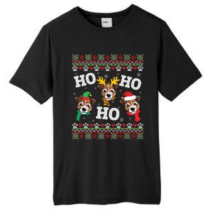 Jack Russell Dog Ho Ho Ho Merry Christmas Day Dad Mom Sweat Gift Tall Fusion ChromaSoft Performance T-Shirt