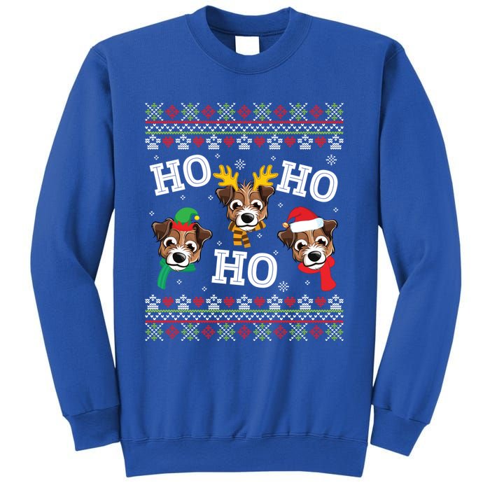 Jack Russell Dog Ho Ho Ho Merry Christmas Day Dad Mom Sweat Gift Sweatshirt