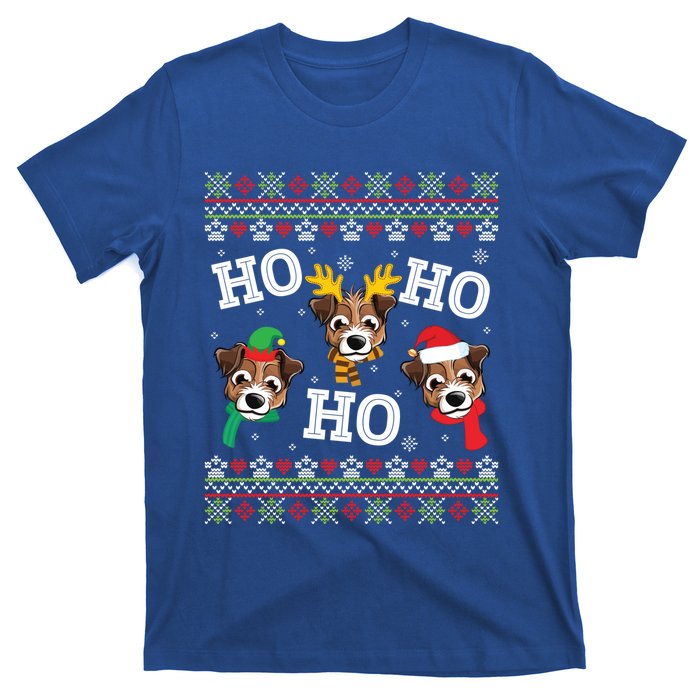 Jack Russell Dog Ho Ho Ho Merry Christmas Day Dad Mom Sweat Gift T-Shirt