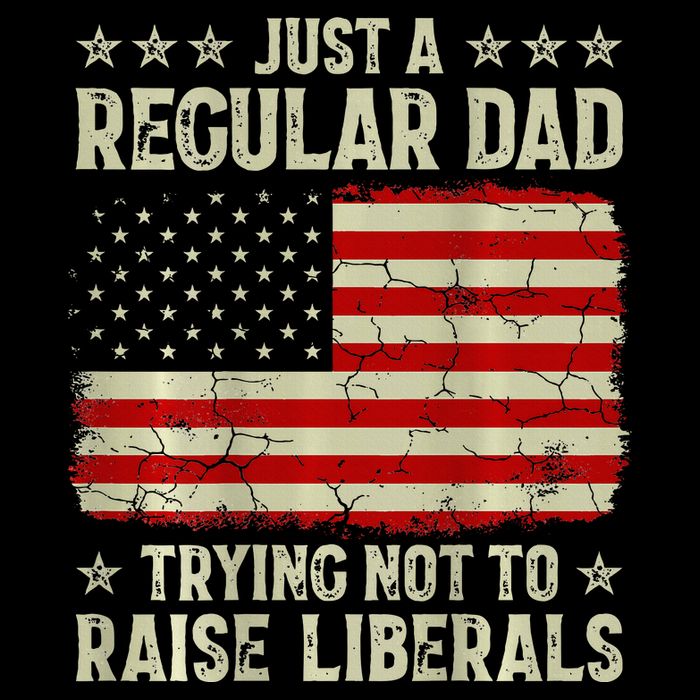 Just Regular Dad Trying Not To Raise Liberals Print Mousepad