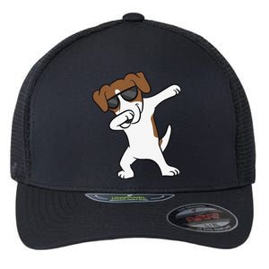 Jack Russell Dabbing Cute Jack Russell Love Jack Russells Flexfit Unipanel Trucker Cap