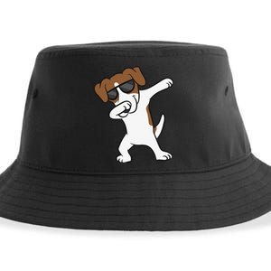 Jack Russell Dabbing Cute Jack Russell Love Jack Russells Sustainable Bucket Hat