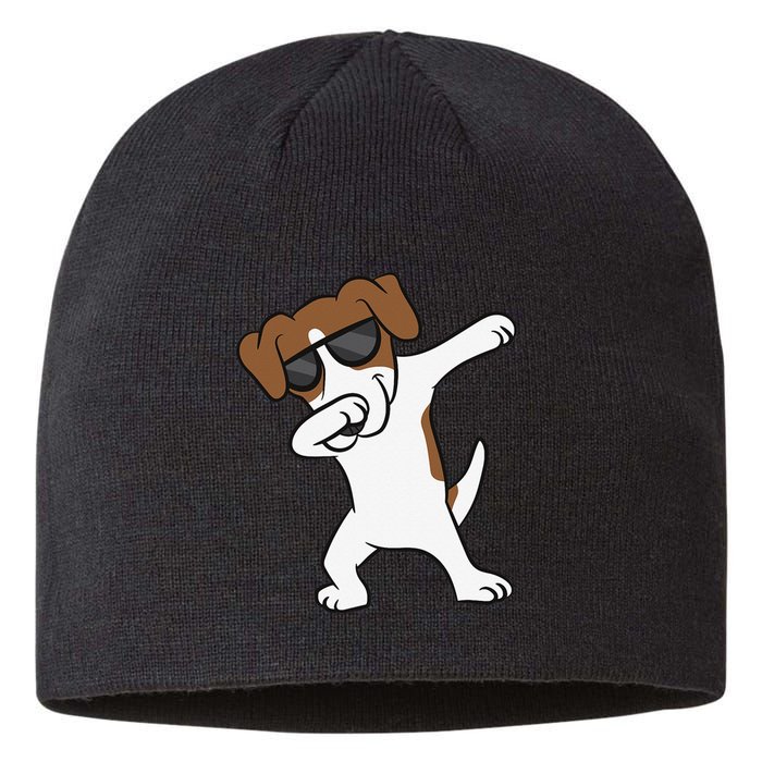 Jack Russell Dabbing Cute Jack Russell Love Jack Russells Sustainable Beanie