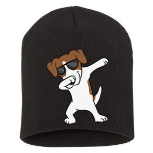 Jack Russell Dabbing Cute Jack Russell Love Jack Russells Short Acrylic Beanie