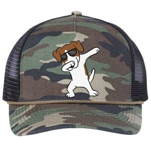 Jack Russell Dabbing Cute Jack Russell Love Jack Russells Retro Rope Trucker Hat Cap