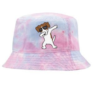 Jack Russell Dabbing Cute Jack Russell Love Jack Russells Tie-Dyed Bucket Hat