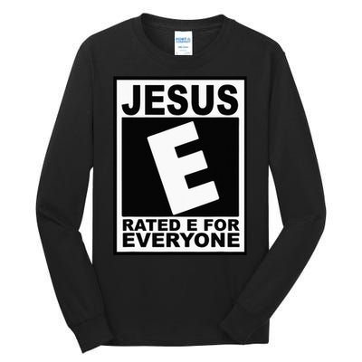 Jesus Rated E For Everyone Christian Tall Long Sleeve T-Shirt