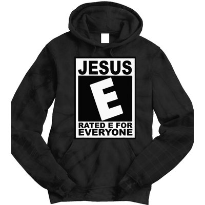 Jesus Rated E For Everyone Christian Tie Dye Hoodie