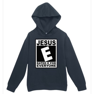 Jesus Rated E For Everyone Christian Urban Pullover Hoodie