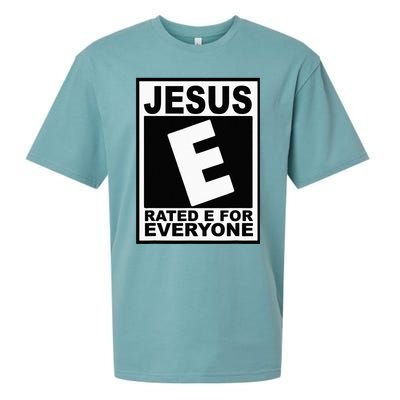 Jesus Rated E For Everyone Christian Sueded Cloud Jersey T-Shirt