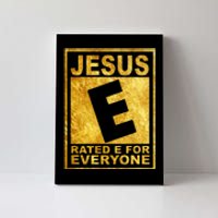 Jesus Rated E For Everyone Christian Easter Day Gifts Canvas