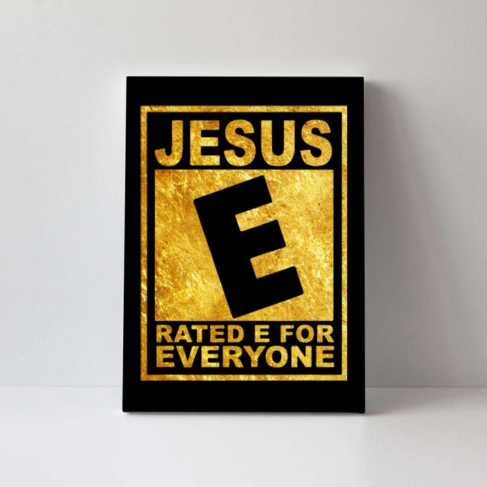 Jesus Rated E For Everyone Christian Easter Day Gifts Canvas