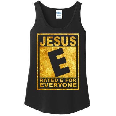 Jesus Rated E For Everyone Christian Easter Day Gifts Ladies Essential Tank