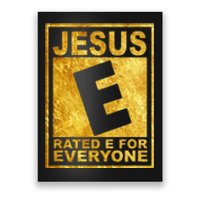 Jesus Rated E For Everyone Christian Easter Day Gifts Poster