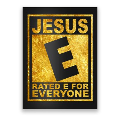 Jesus Rated E For Everyone Christian Easter Day Gifts Poster