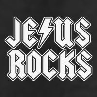 Jesus Rocks Funny Christian Rocker Golf Towel