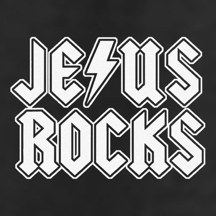 Jesus Rocks Funny Christian Rocker Golf Towel