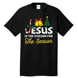 Jesus Reason For Season Christian God Christmas Tall T-Shirt