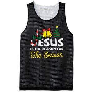 Jesus Reason For Season Christian God Christmas Mesh Reversible Basketball Jersey Tank