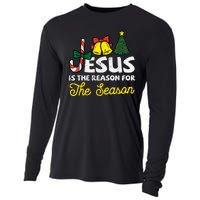 Jesus Reason For Season Christian God Christmas Cooling Performance Long Sleeve Crew