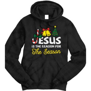 Jesus Reason For Season Christian God Christmas Tie Dye Hoodie