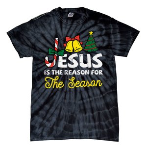 Jesus Reason For Season Christian God Christmas Tie-Dye T-Shirt