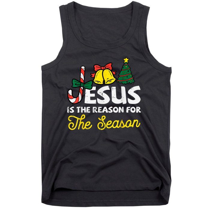 Jesus Reason For Season Christian God Christmas Tank Top