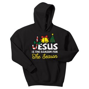 Jesus Reason For Season Christian God Christmas Kids Hoodie