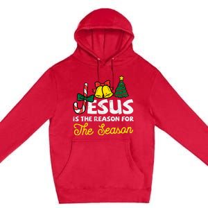 Jesus Reason For Season Christian God Christmas Premium Pullover Hoodie