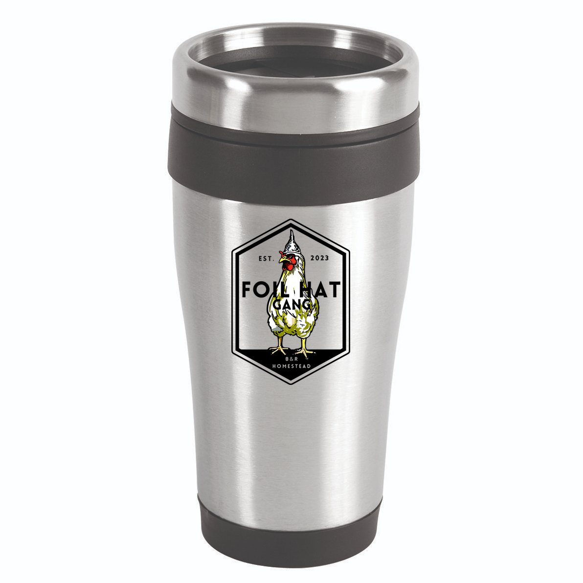 Jessica Rojas Foil Hat Gang 16oz Travel Tumbler