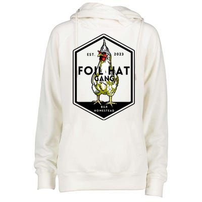 Jessica Rojas Foil Hat Gang Womens Funnel Neck Pullover Hood