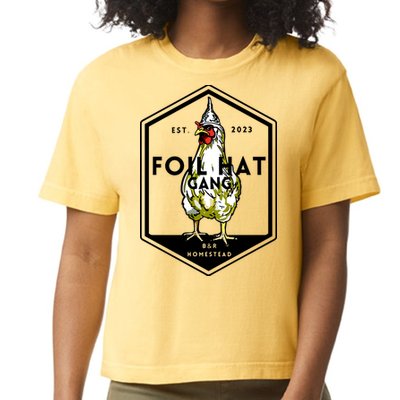 Jessica Rojas Foil Hat Gang Comfort Colors Boxy T-Shirt